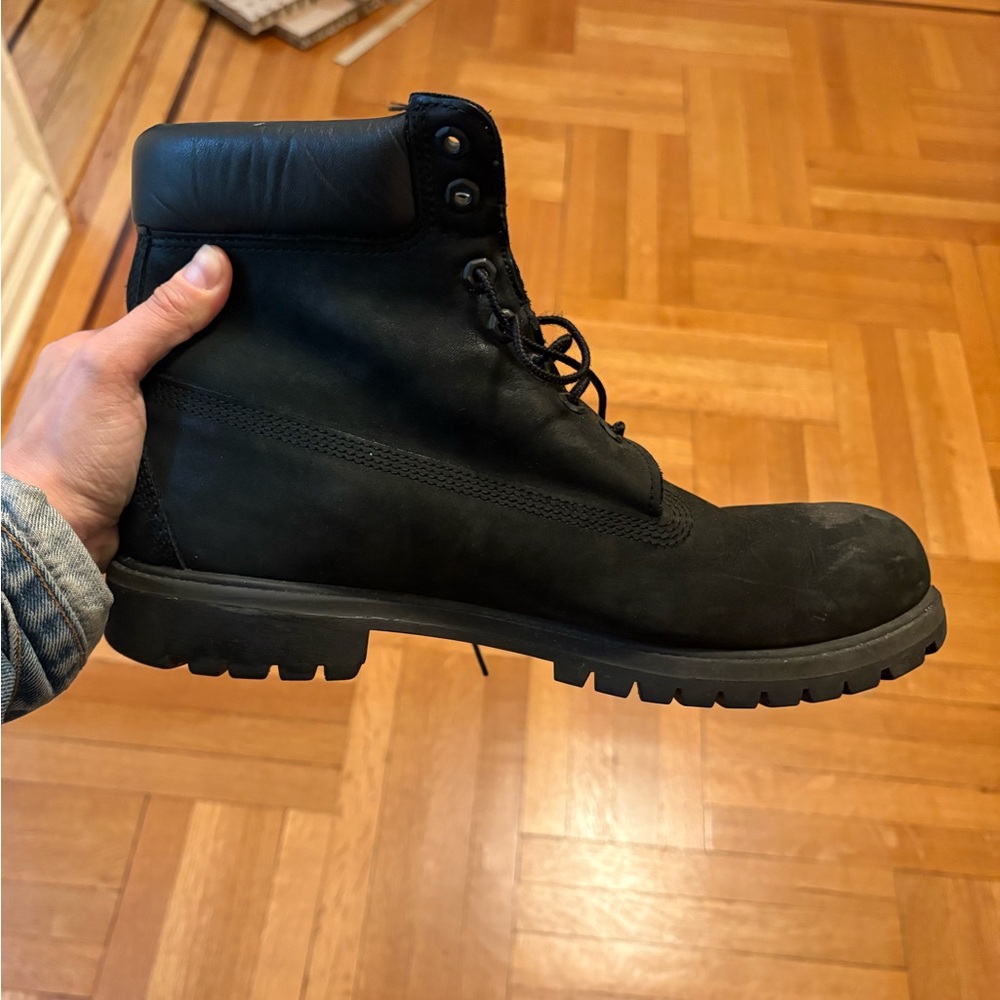 Timberland Black Rugged Boots size 12